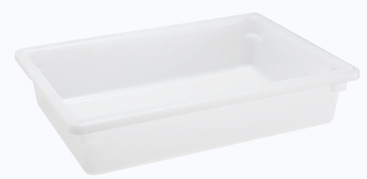 18" x 26" x 6" Polypropylene Rectangular White Food Storage Container